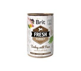 Brit Tuore koiranpurkkiruoka Turkey&Peas, 400 g hinta ja tiedot | Koiran märkäruoka | hobbyhall.fi