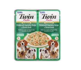 Twin Packs Dog Chicken Vihannesviljaton märkä koiranherkku, 2x40g x 12 hinta ja tiedot | Koiran märkäruoka | hobbyhall.fi