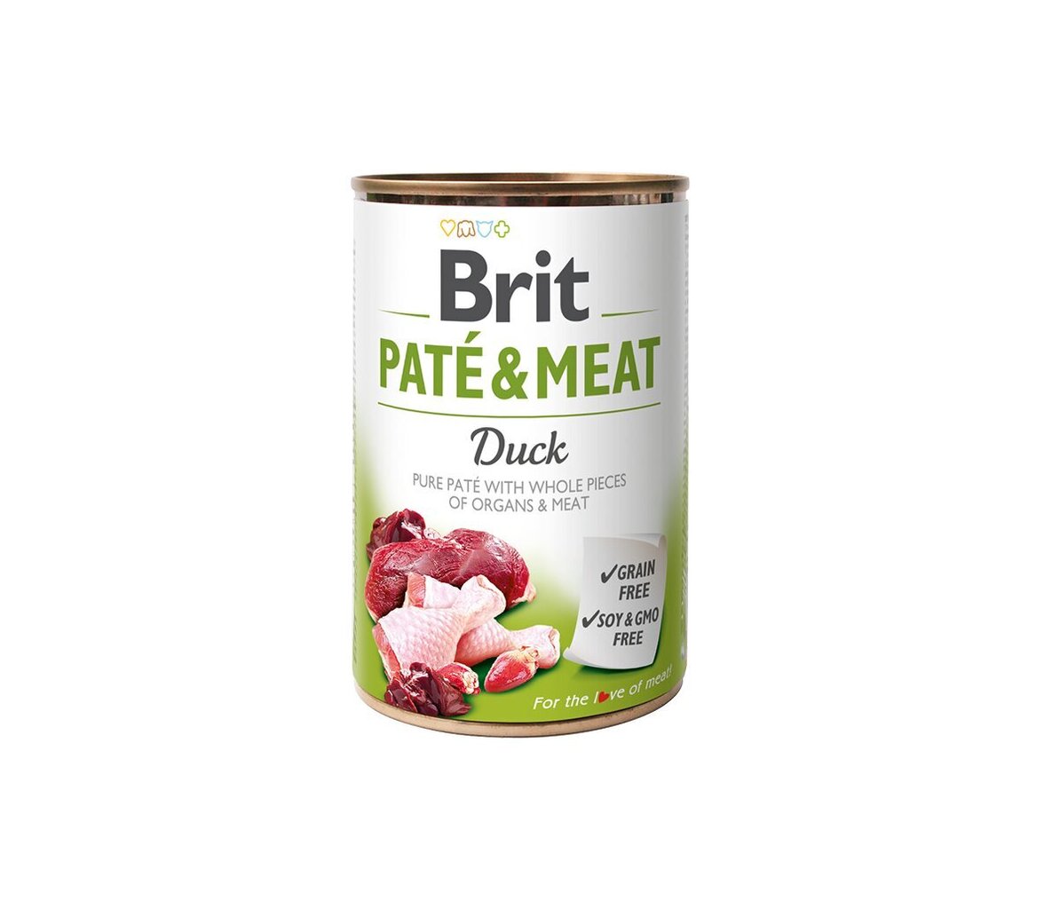 Brit Care Duck Paté & Meat koiran märkäruoka, 400 g hinta ja tiedot | Koiran märkäruoka | hobbyhall.fi