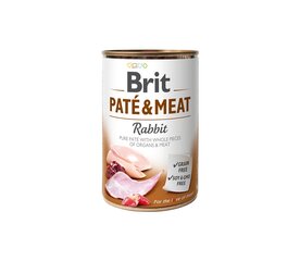 Brit Care Rabbit Paté & Meat koiran märkäruoka, 400 g hinta ja tiedot | Koiran märkäruoka | hobbyhall.fi