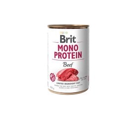 Brit Care Mono Protein Beef märkäruoka allergikoille, 400 g hinta ja tiedot | Koiran märkäruoka | hobbyhall.fi