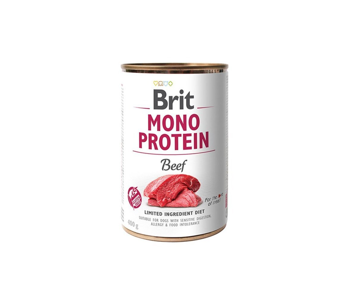 Brit Care Mono Protein Beef märkäruoka allergikoille, 400 g hinta ja tiedot | Koiran märkäruoka | hobbyhall.fi