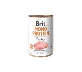 Brit Care Mono Protein Turkey märkäruoka allergikoille, 400 g hinta ja tiedot | Koiran märkäruoka | hobbyhall.fi