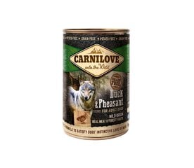 Carnilove Wild Meat Duck&Pheasant viljaton, märkäruoka, 400 g hinta ja tiedot | Koiran märkäruoka | hobbyhall.fi