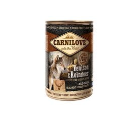 Carnilove Wild Meat Hirven & Poron viljaton, märkäruoka, 400 g hinta ja tiedot | Koiran märkäruoka | hobbyhall.fi