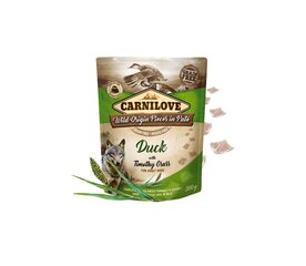 Carnilove Pate Duck Timothy Grassilla viljaton koiran märkäruoka, 300 g hinta ja tiedot | Koiran märkäruoka | hobbyhall.fi