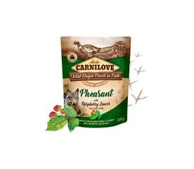 Carnilove Pate Pheasant vadelmanlehdillä viljaton, märkä koiranruoka, 300 g hinta ja tiedot | Koiran märkäruoka | hobbyhall.fi