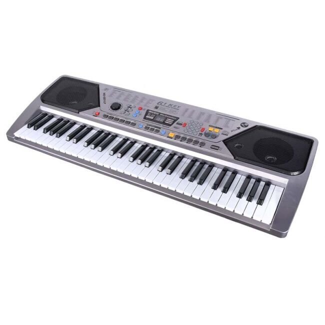 MQ 001 UF Keyboard kosketinsoitin mikrofonilla lapsille USB MP3 radio hinta ja tiedot | Kosketinsoittimet | hobbyhall.fi