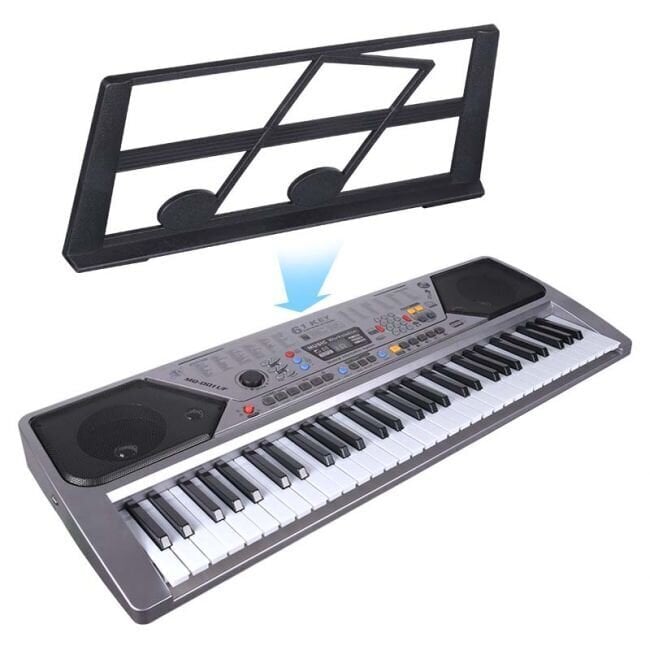 MQ 001 UF Keyboard kosketinsoitin mikrofonilla lapsille USB MP3 radio hinta ja tiedot | Kosketinsoittimet | hobbyhall.fi