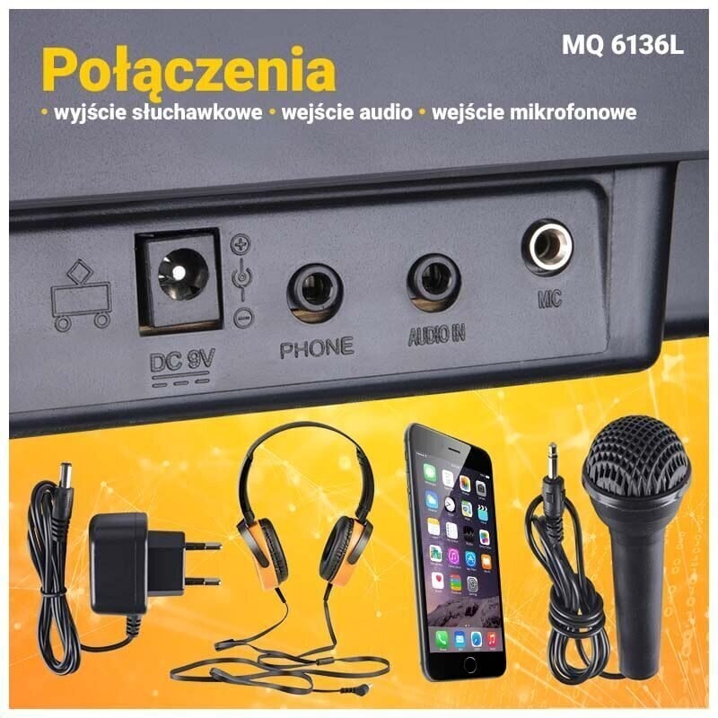 Syntetisaattorisarja lapsille mikrofonilla MQ 6136L hinta ja tiedot | Kosketinsoittimet | hobbyhall.fi