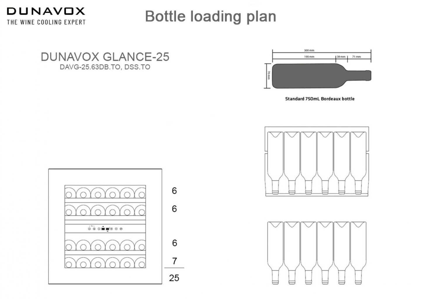 Dunavox DAVG-25.63DB.TO hinta ja tiedot | Viinikaapit | hobbyhall.fi