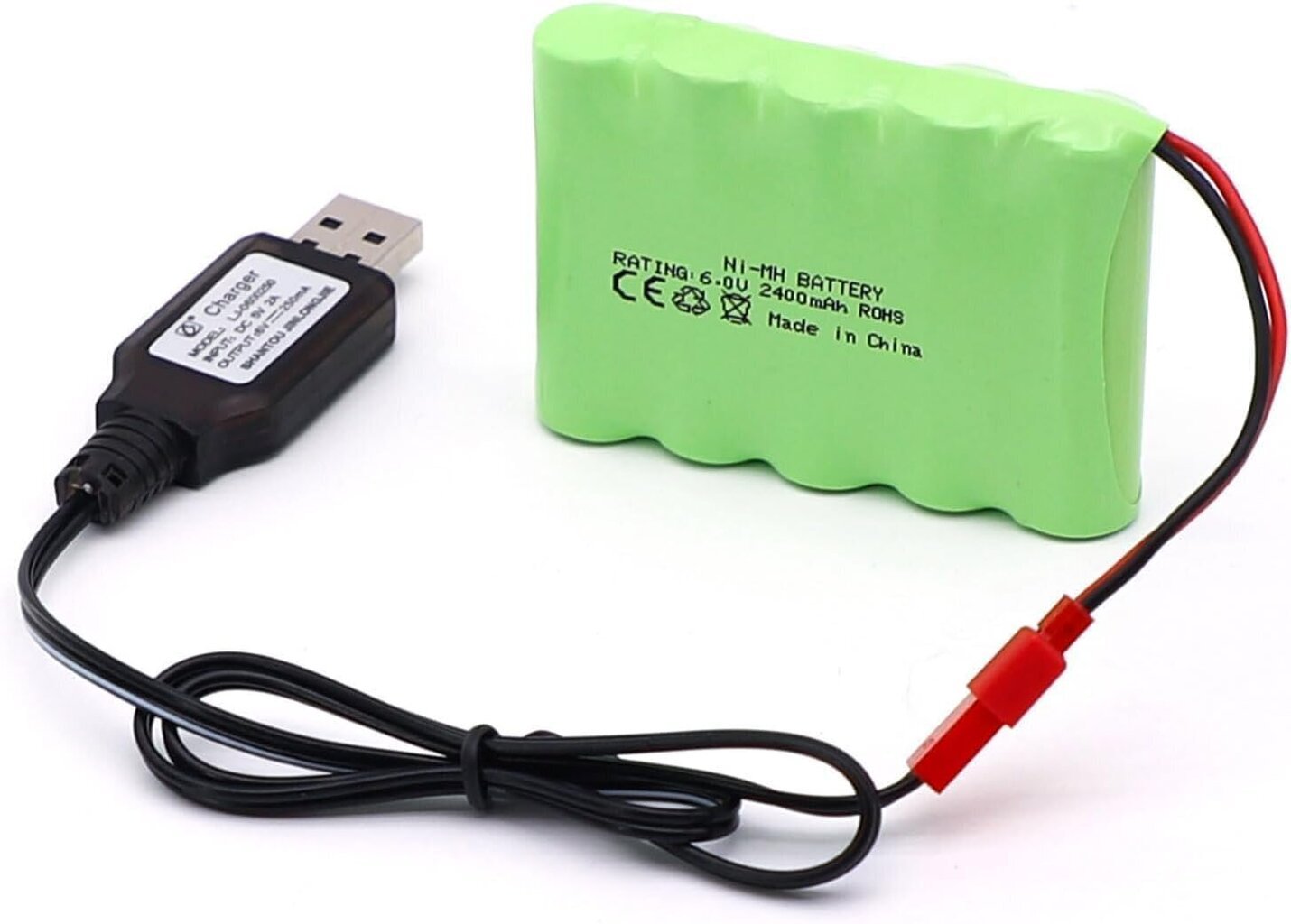 Ladattava akku 6V 2400mAh Ni-MH AA RC hinta ja tiedot | Paristot | hobbyhall.fi