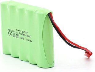 Ladattava akku 6V 2400mAh Ni-MH AA RC hinta ja tiedot | Paristot | hobbyhall.fi