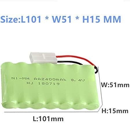 Ladattava akku 8.4V 2400mAh Ni-MH AA RC hinta ja tiedot | Paristot | hobbyhall.fi