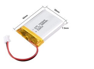 Litiumakku 3,7 V 800 mAh Malli 703040 hinta ja tiedot | Paristot | hobbyhall.fi