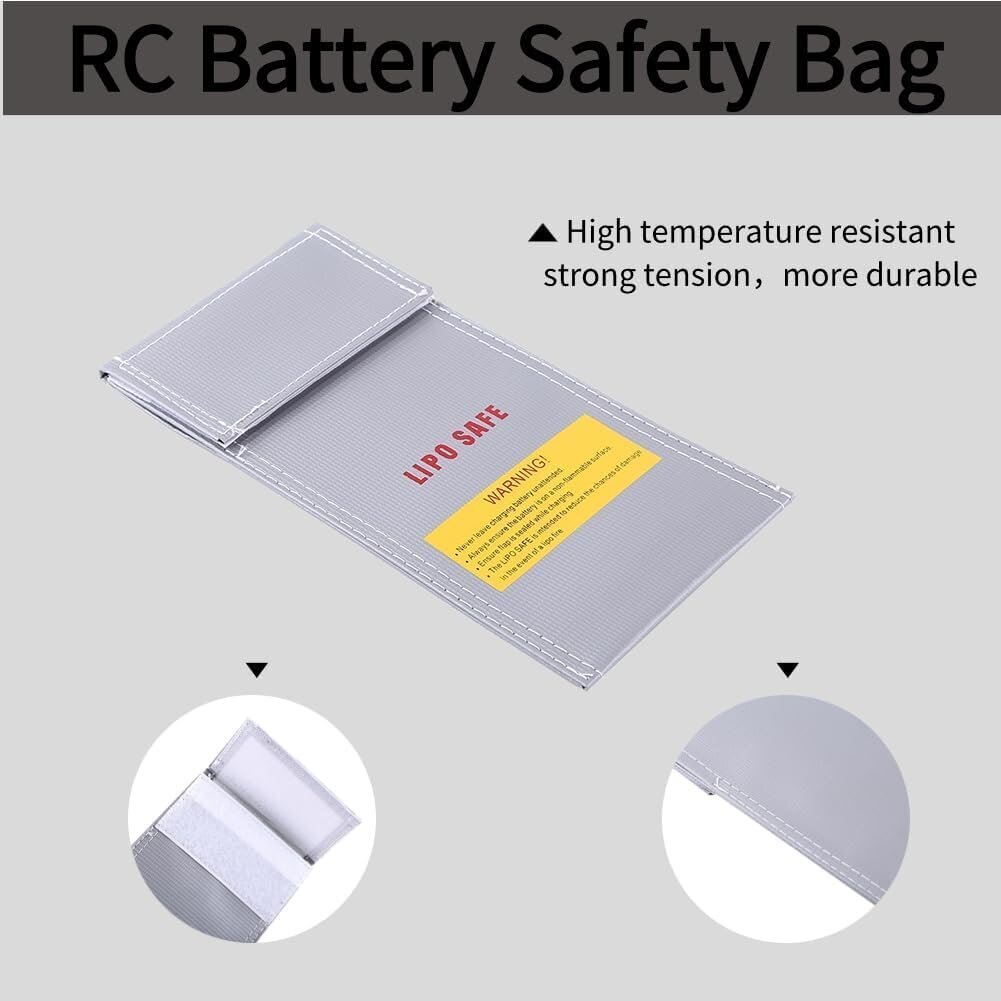 Turvapussi RC-akuille, 100x200mm hinta ja tiedot | Dronet | hobbyhall.fi