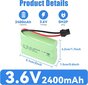 Ladattava akku Ni-MH AA 3.6V 2400mAh hinta ja tiedot | Paristot | hobbyhall.fi