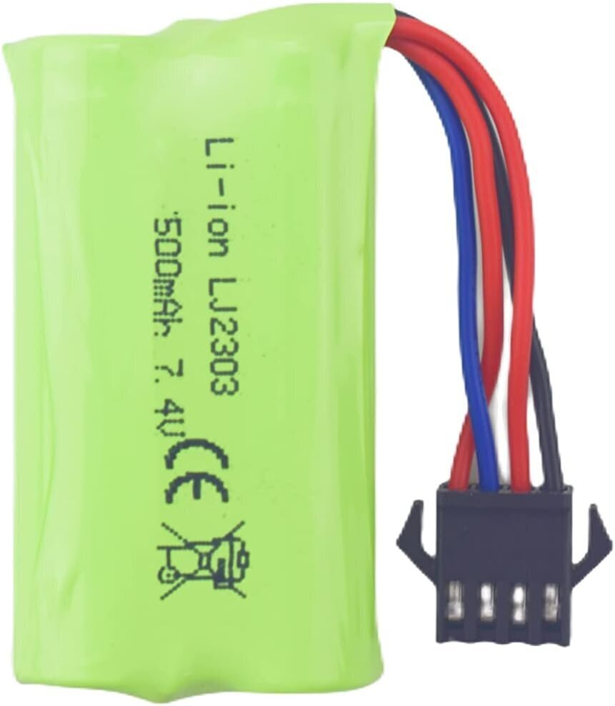 Litiumakku 7,4V 500mAh, 1 kpl hinta ja tiedot | Paristot | hobbyhall.fi