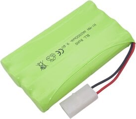 Ladattava AA-akku 9.6V 2000mAh | Tamiya-liittimellä ja USB-latauskaapelilla | Ihanteellinen autoille, kuorma-autoille, tankeille ja RC-veneille | 100x57x15mm | 100g hinta ja tiedot | Paristot | hobbyhall.fi