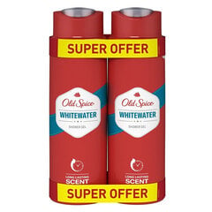 Dušigeeli setti Old Spice White water Duo miehille, 2x400 ml hinta ja tiedot | Old Spice Vartalonhoito | hobbyhall.fi