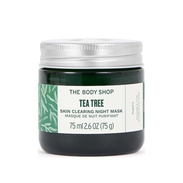 Yönaamio The Body Shop Tea Tree, 75 ml hinta ja tiedot | Kasvonaamiot ja silmänalusaamiot | hobbyhall.fi