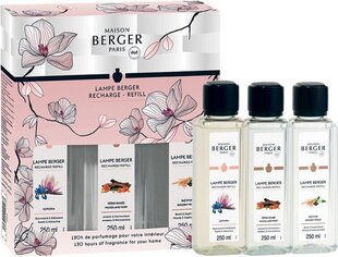 Diffuuserin täyttöpakkaus Maison Berger Paris Bolero: Magnolia Liliflora, 250 ml + Woodland Fairy, 250 ml + Golden Wheat, 250 ml hinta ja tiedot | Huonetuoksut | hobbyhall.fi