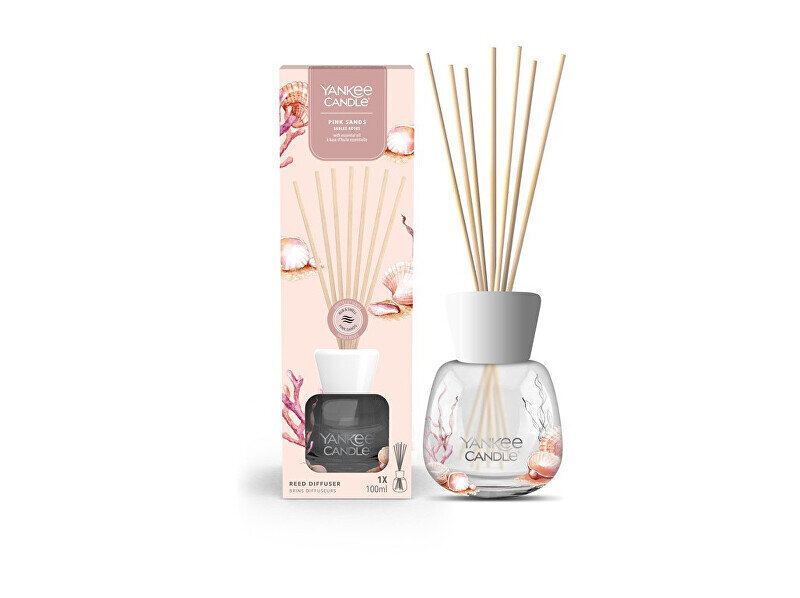 Kotituoksu tikkuilla Yankee Candle The Signature Pink Sands Reed, 100 ml hinta ja tiedot | Huonetuoksut | hobbyhall.fi