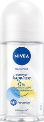 Pallo deodorantti Nivea Summer Happiness Fresh, 50 ml hinta ja tiedot | Deodorantit | hobbyhall.fi