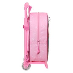 Reppu pyörillä Barbie Girl, pinkki, 22 x 27 x 10 cm hinta ja tiedot | Koulureput ja -laukut | hobbyhall.fi