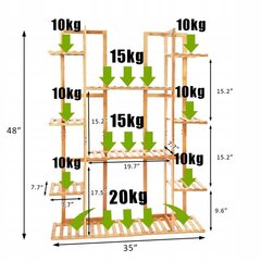 Teline kukille FLuxar home POL043 hinta ja tiedot | Kukkatelineet ja kukkapöydät | hobbyhall.fi