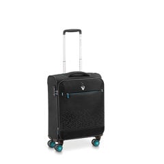 Pieni matkalaukku 55x40x20 Roncato, CrosLite, musta hinta ja tiedot | Matkalaukut ja -kassit | hobbyhall.fi