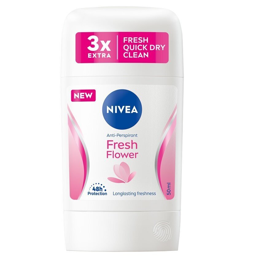 Nivea Raikas Kukka Antiperspirantti, stifti, 50ml hinta ja tiedot | Deodorantit | hobbyhall.fi