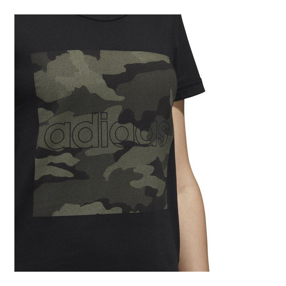 Naisten t-paita Adidas Boxed Como Graphic S6432156, musta hinta ja tiedot | Naisten T-paidat | hobbyhall.fi