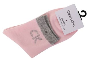 Sukat CALVIN KLEIN Big Crystal Logo Pink 701218782-004 hinta ja tiedot | Naisten sukat | hobbyhall.fi