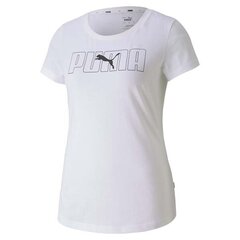 Rebel graphic tee puma naiset white 58355752 hinta ja tiedot | Naisten T-paidat | hobbyhall.fi