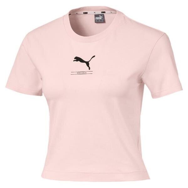 Nu-tility fitted tee puma naiset pink 58137717 hinta ja tiedot | Naisten T-paidat | hobbyhall.fi