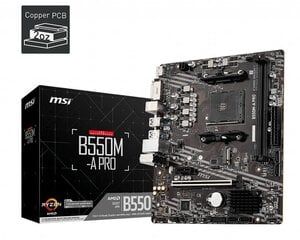 MSI B550M-A PRO hinta ja tiedot | Emolevyt | hobbyhall.fi