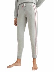 Housut TOMMY HILFIGER Signature Tape Joggers Light Grey Heather UW0UW03596P61 hinta ja tiedot | Naisten vapaa-ajan housut | hobbyhall.fi