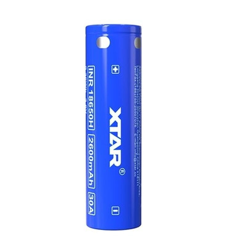 Akku XTAR INR 18650H Li-Ion 3.7V 2600mAh 30A hinta ja tiedot | Paristot | hobbyhall.fi