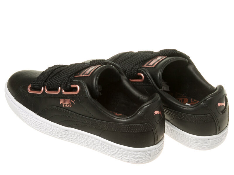 Basket heart leather wmns puma naiset black 36781702 hinta ja tiedot | Naisten urheilu- ja vapaa-ajan kengät | hobbyhall.fi