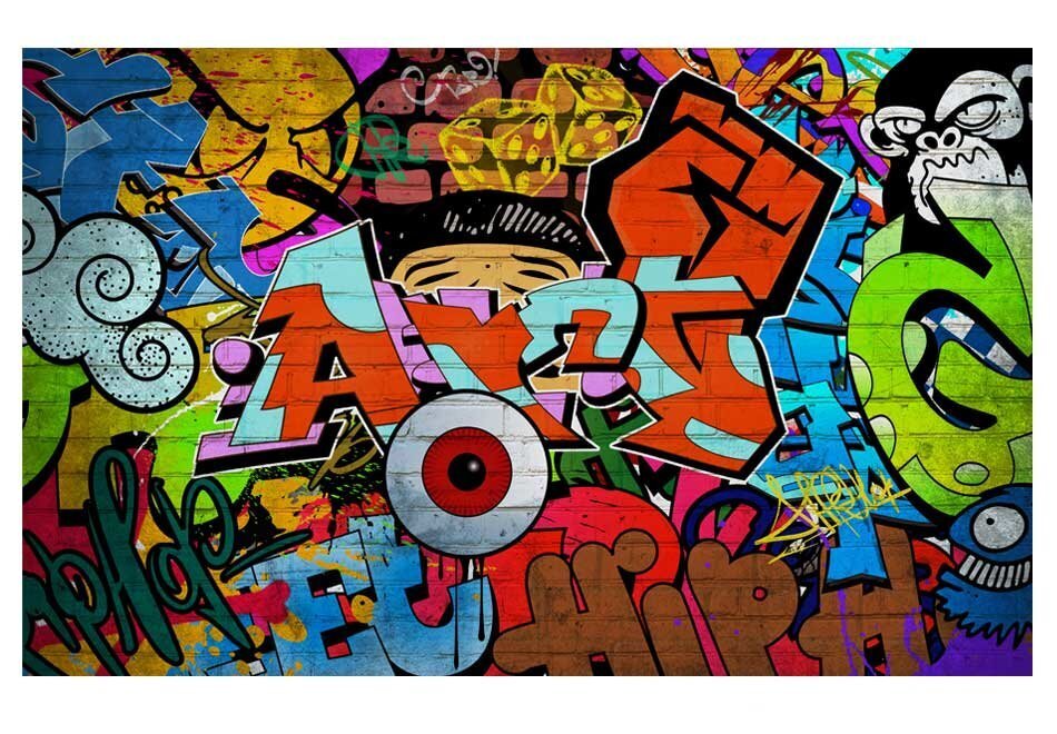 Valokuvatapetti - Graffiti art 300x210 cm hinta ja tiedot | Valokuvatapetit | hobbyhall.fi