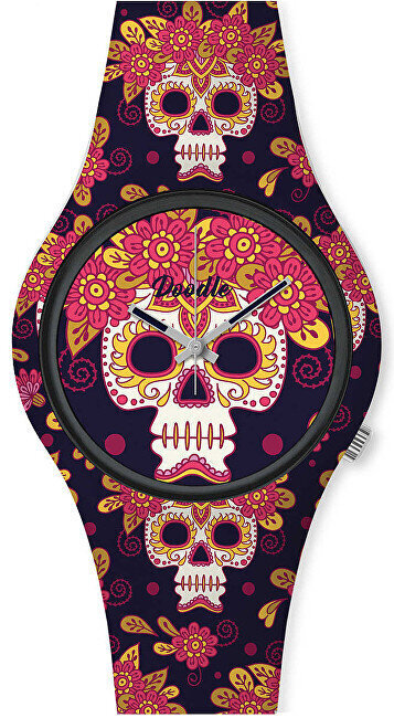 Doodle Santa Muerte Mood Calavera Crown DO35015 hinta ja tiedot | Naisten kellot | hobbyhall.fi