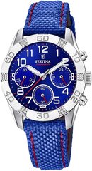 Festiina Young Chronograph Quartz Clock kangasrannekkeella F20346/2 hinta ja tiedot | Naisten kellot | hobbyhall.fi