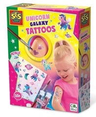 SES Tattoos Galaxy Unicorns glitter 14764 47648 hinta ja tiedot | Tyttöjen lelut | hobbyhall.fi