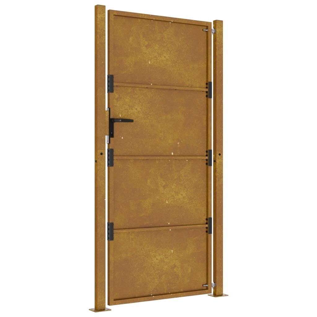 vidaXL Puutarhaportti 105x205 cm corten teräs hinta ja tiedot | Aidat ja tarvikkeet | hobbyhall.fi