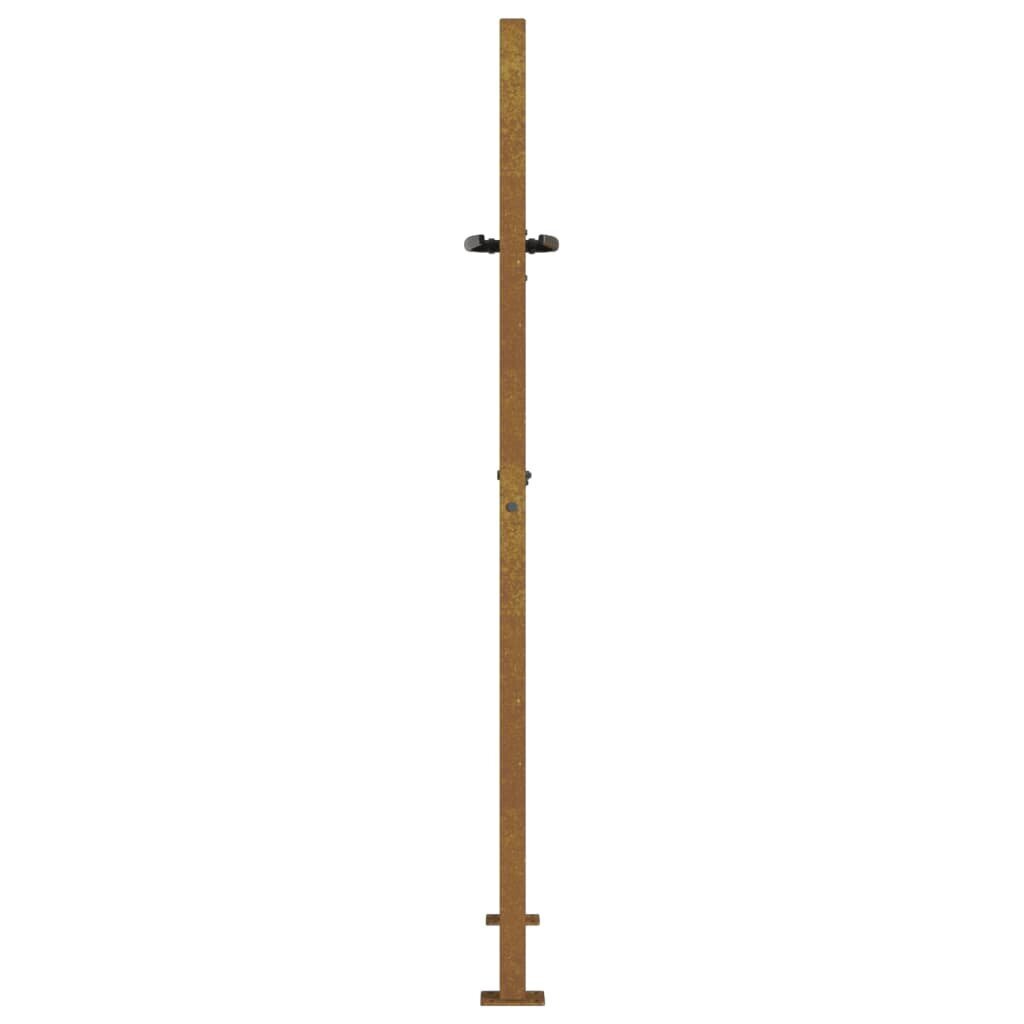 vidaXL Puutarhaportti 105x130 cm corten teräs ruohokuvio hinta ja tiedot | Aidat ja tarvikkeet | hobbyhall.fi