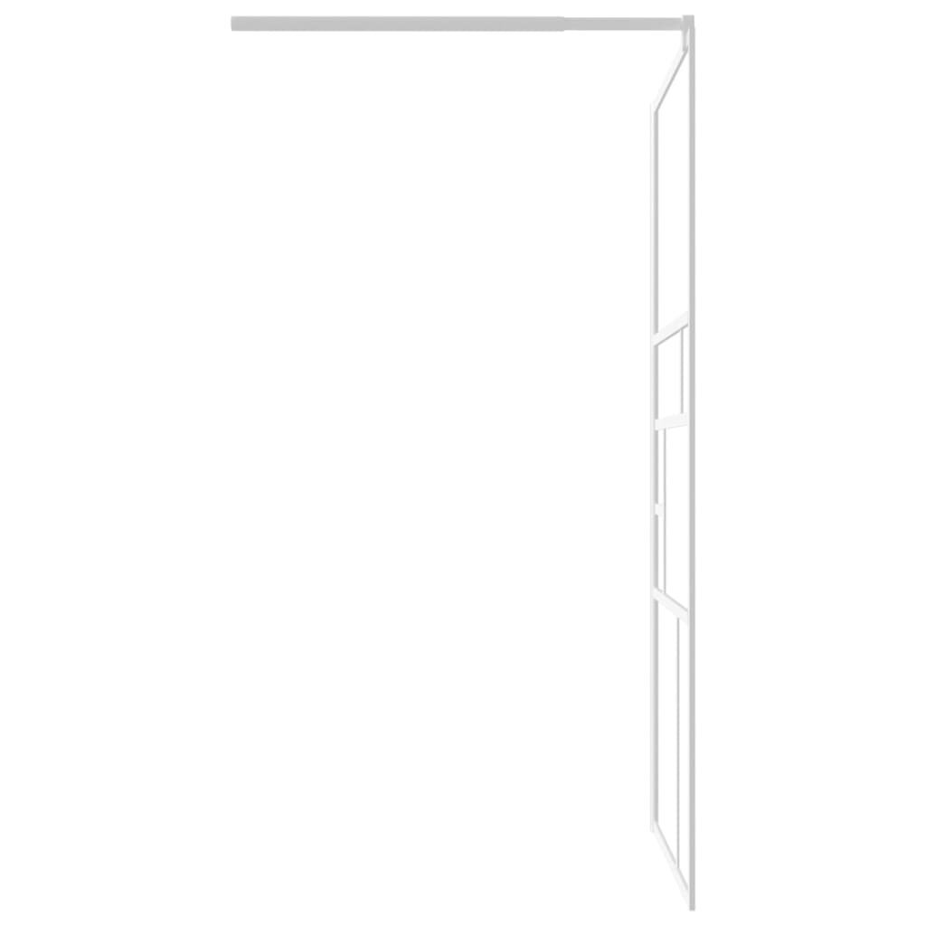 vidaXL Walk-in suihkuseinä 115x195 cm ESG-lasi valkoinen hinta ja tiedot | Suihkuseinät ja -ovet | hobbyhall.fi