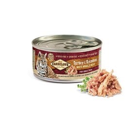 Carnilove Turkey&Reindeer viljaton kissan märkäruoka, 100 g x 4 hinta ja tiedot | Kissanruoka | hobbyhall.fi