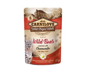 Carnilove Wild Boar Chamomile, 85 g x 12 hinta ja tiedot | Kissanruoka | hobbyhall.fi