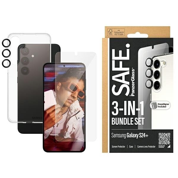 PanzerGlass Safe 3in1 Hardcase + Screen Protector + Camera Lens hinta ja tiedot | Näytönsuojakalvot ja -lasit | hobbyhall.fi